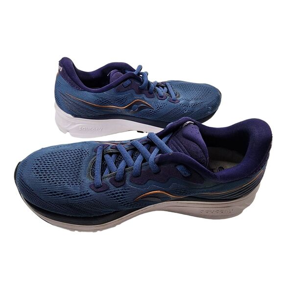 Saucony Womens Ride 14 Sneakers Size 7.5 Blue Purple Running Shoes S10650-35 - Picture 4 of 6